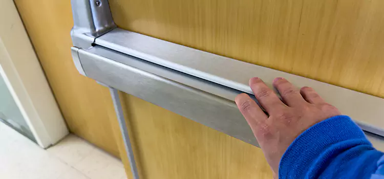Installing a Push Bar on a Door Richmond Hill